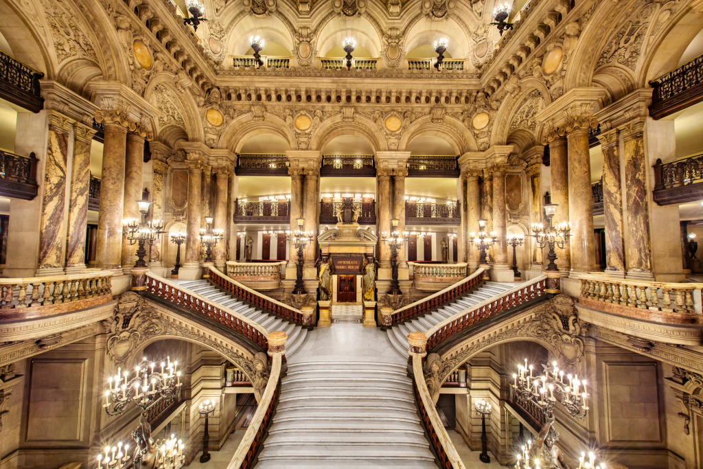 interior of the palais garnier in paris